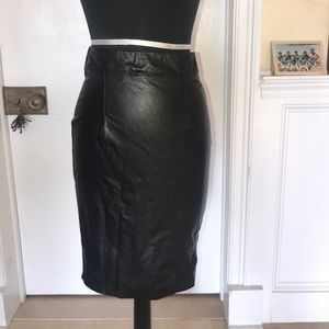 Faux Leather Skirt